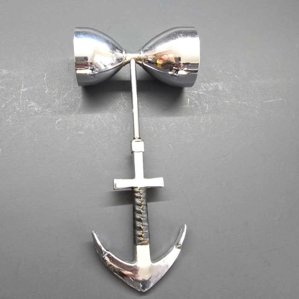 MCM Nautical Double Jigger Anchor whiskey mixer 1 Shot/2 Shot Made In Japan